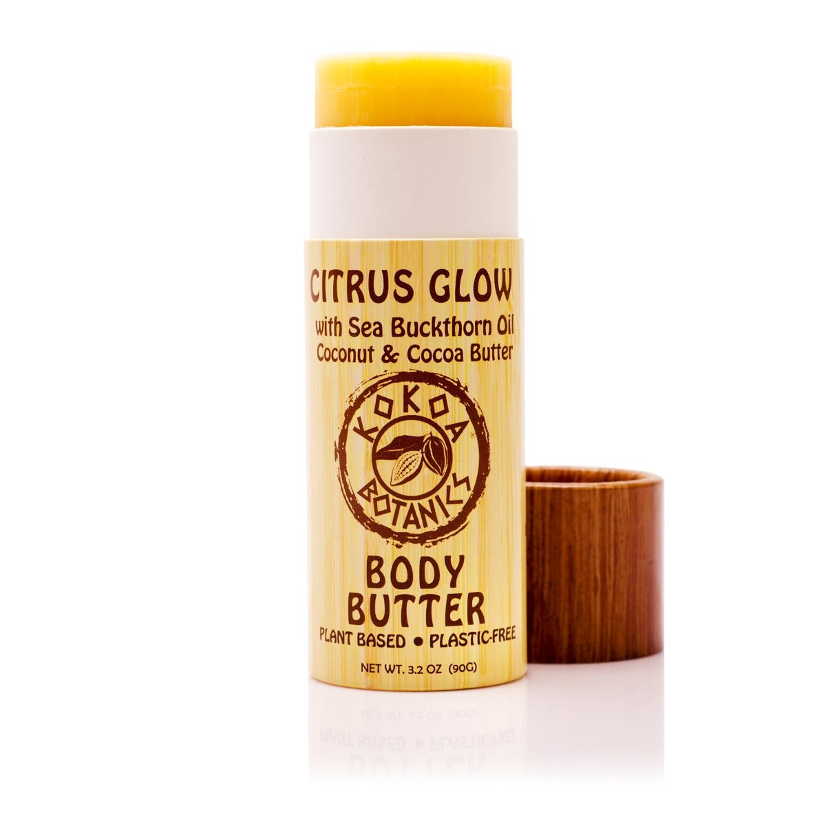Citrus Glow - Lotion Bar - Moisturizer - Plastic-Free 3.2 oz by Kokoa Botanics