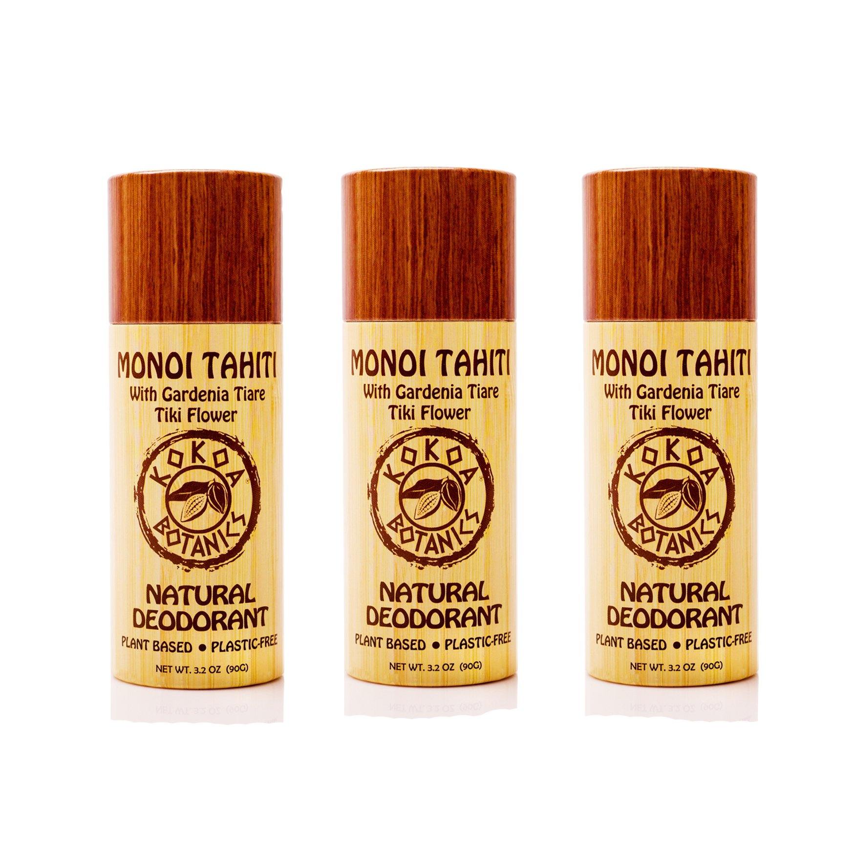 3 Pack Natural Deodorant - Choose Your Variety - Aluminum-Free by Kokoa Botanics