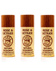 ROSE and VETIVER - Natural Deodorant - Plastic-Free - Aluminum-Free - 3.2 oz by Kokoa Botanics