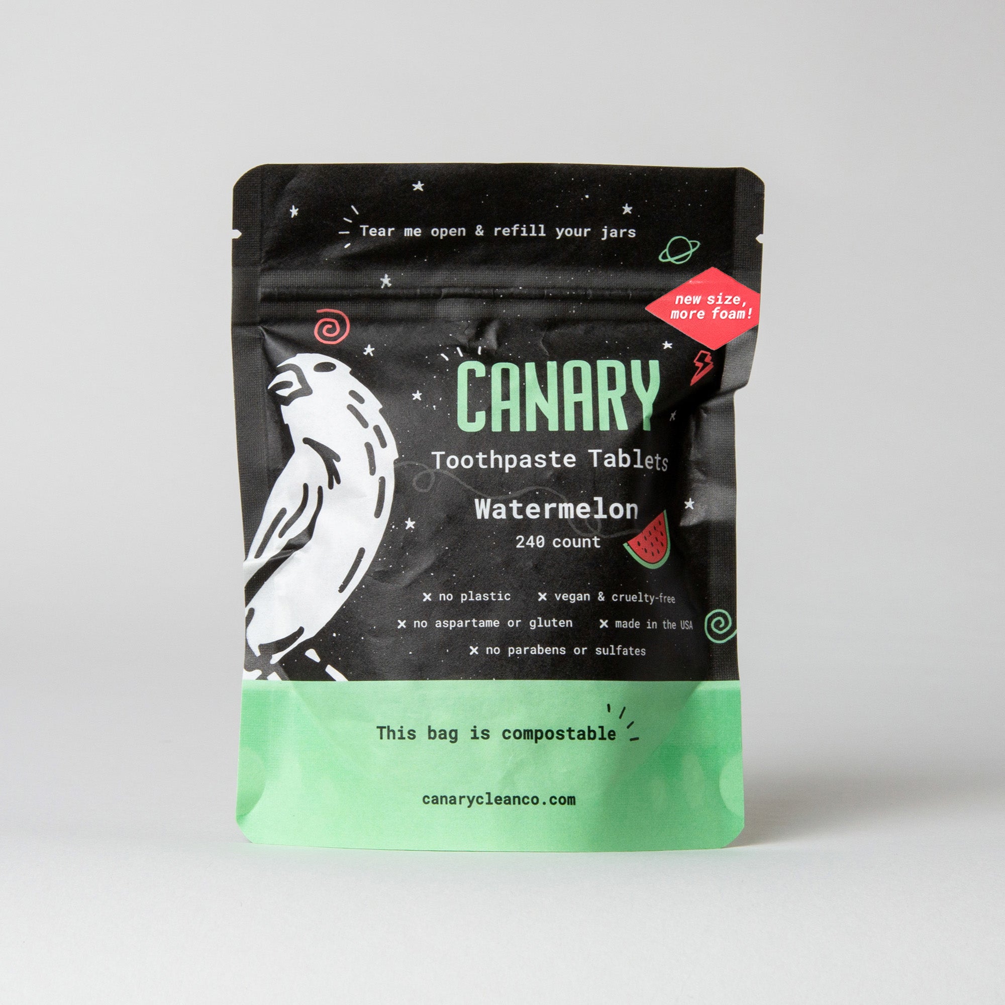 Watermelon Toothpaste Tablets by Canary