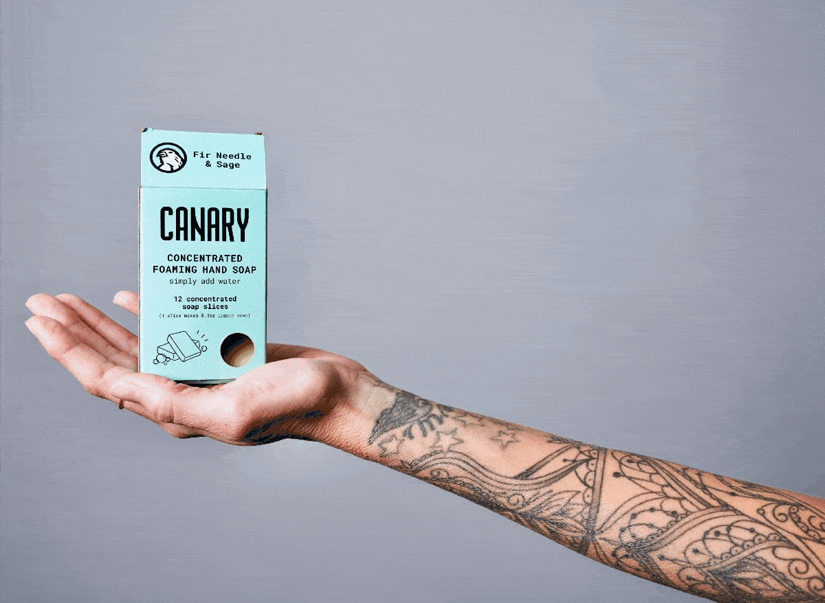 Cedar Mint Concentrated Hand Soap Refill Bars by Canary