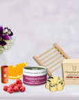 Spring Gift Set – Lotion Bar + Soap + Lip Balm + Bamboo Soap Dish