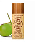 CARIBBEAN COCONUT – Natural Detox Deodorant - Sport - Aluminum-Free - Plastic-Free 3.2 oz by Kokoa Botanics