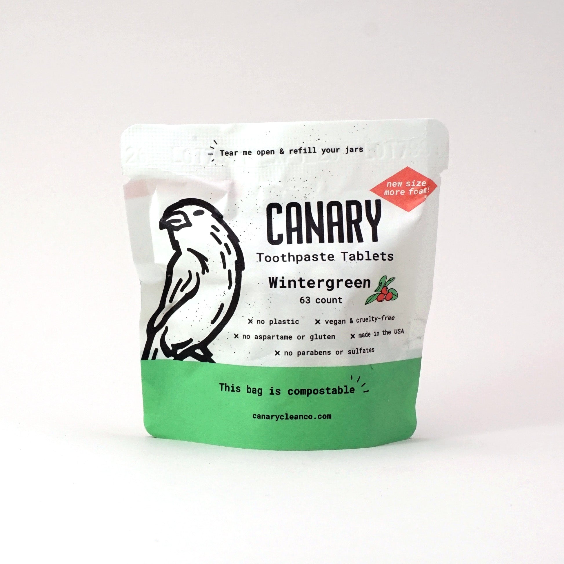 Wintergreen Toothpaste Tablets by Canary