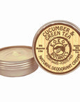 Natural Deodorant Paste - Cucumber & Green Tea - Sensitive Skin - Aluminum Free - Baking Soda Free - 2.5 oz by Kokoa Botanics