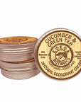 Natural Deodorant Paste - Cucumber & Green Tea - Sensitive Skin - Aluminum Free - Baking Soda Free - 2.5 oz by Kokoa Botanics