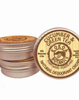 Natural Deodorant Paste - Cucumber & Green Tea - Sensitive Skin - Aluminum Free - Baking Soda Free - 2.5 oz
