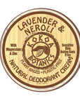 Lavender & Neroli - Natural Deodorant Cream - Sensitive Skin - Baking Soda Free - 2.5 oz