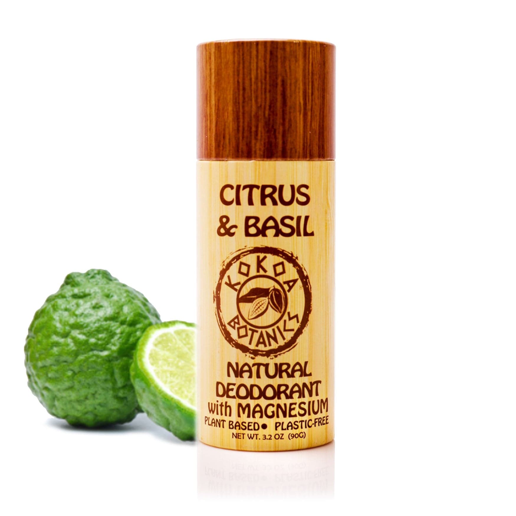 CITRUS & BASIL - Natural Deodorant Aluminum-Free - Plastic-Free by Kokoa Botanics