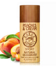 Peaches and Cream – Natural Deodorant - Sport - Aluminum-Free - Plastic-Free 3.2 oz by Kokoa Botanics