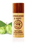 Natural Deodorant - Sandalwood and Hops – Plastic Free 3.2 oz by Kokoa Botanics
