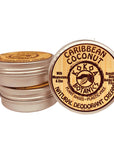 CARIBBEAN COCONUT - Natural Deodorant Cream - Sensitive Skin - Baking Soda Free - 2.5 oz by Kokoa Botanics