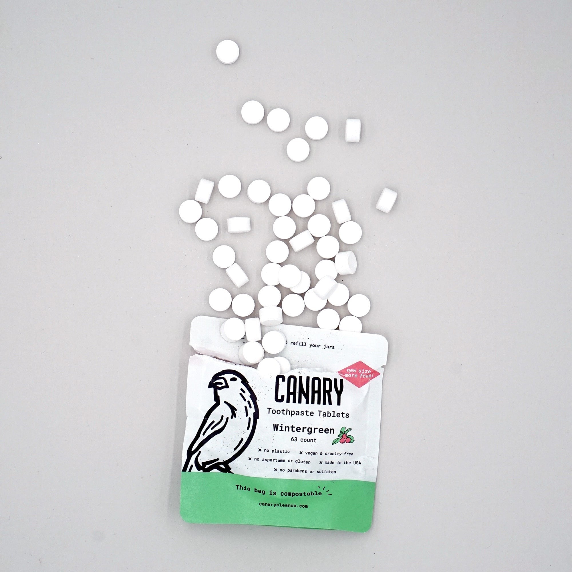 Wintergreen Toothpaste Tablets by Canary