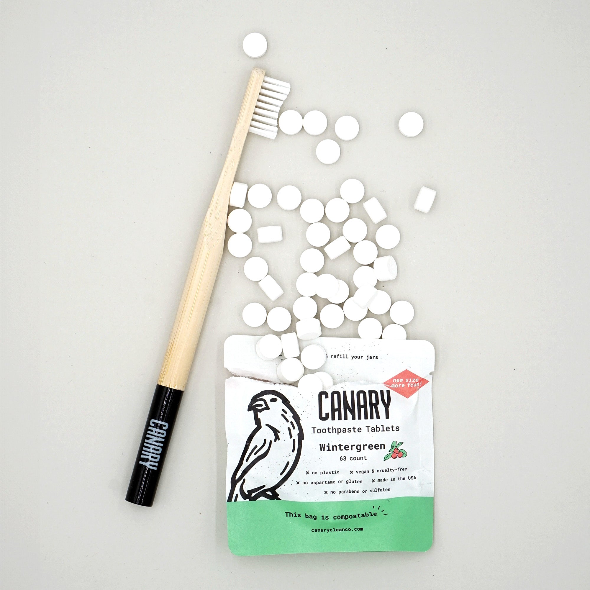 Wintergreen Toothpaste Tablets by Canary