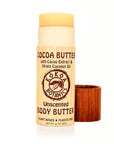 Cocoa Butter Lotion Bar with Virgin Coconut Oil – Unscented – Plastic-Free 3.2 oz by Kokoa Botanics