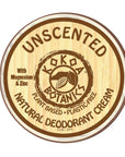 Unscented - Natural Deodorant Cream - Aluminum-Free - Plastic-Free 2.5 oz by Kokoa Botanics