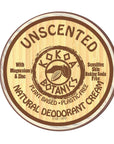 UNSCENTED - Natural Deodorant Cream - Sensitive Skin - Baking Soda-Free 2.5 oz by Kokoa Botanics