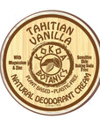TAHATIAN VANILLA - Natural Deodorant Cream - Sensitive Skin - Baking Soda Free - 2.5 oz by Kokoa Botanics