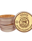 WOODS with Cedar and Juniper - Natural Deodorant Cream - Aluminum-Free - 2.5 oz by Kokoa Botanics
