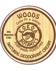 WOODS with Cedar and Juniper - Natural Deodorant Cream - Aluminum-Free - 2.5 oz by Kokoa Botanics