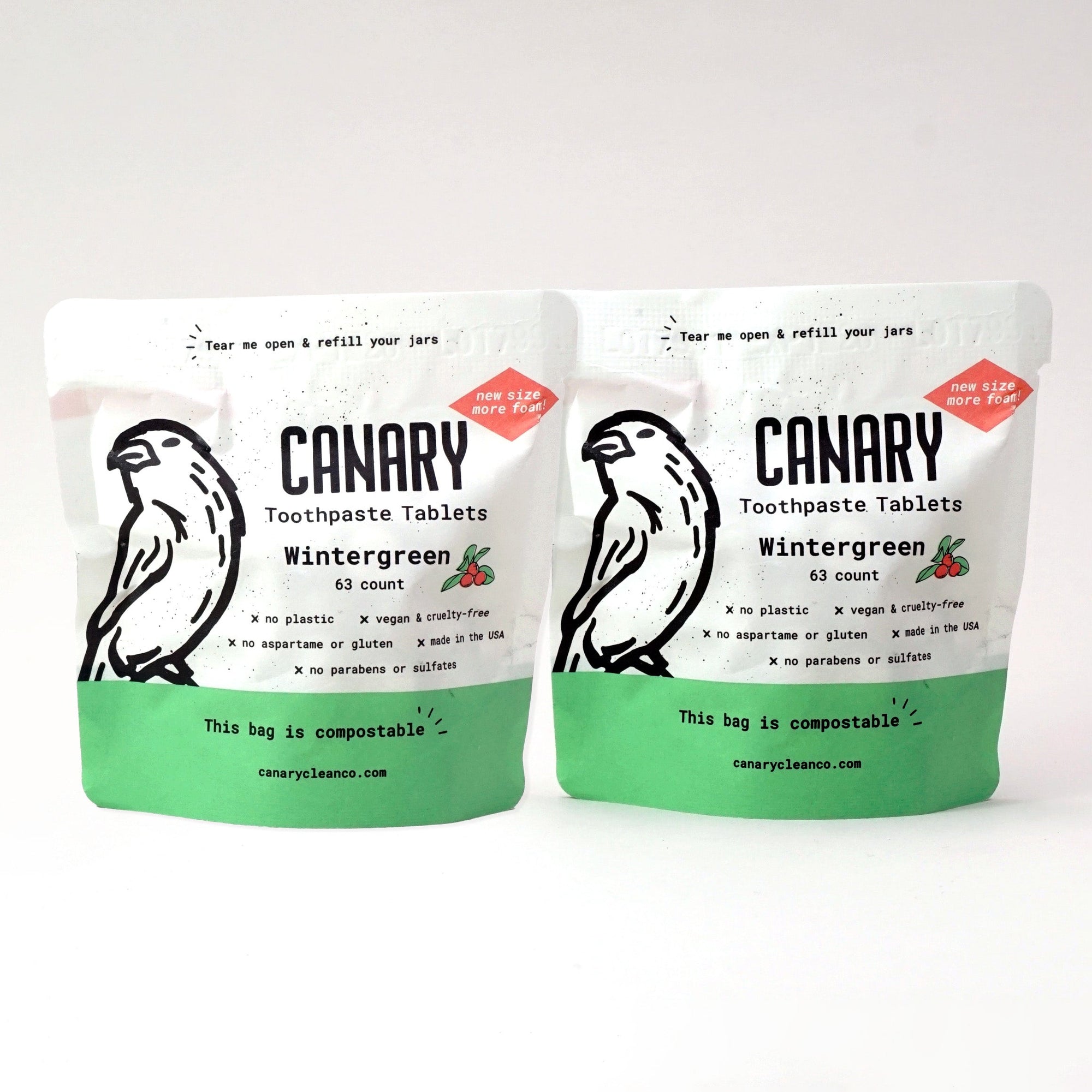Wintergreen Toothpaste Tablets by Canary
