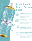 Unscented All in 1 Castile Soap - Thin Formula by Dr. Jacobs Naturals
