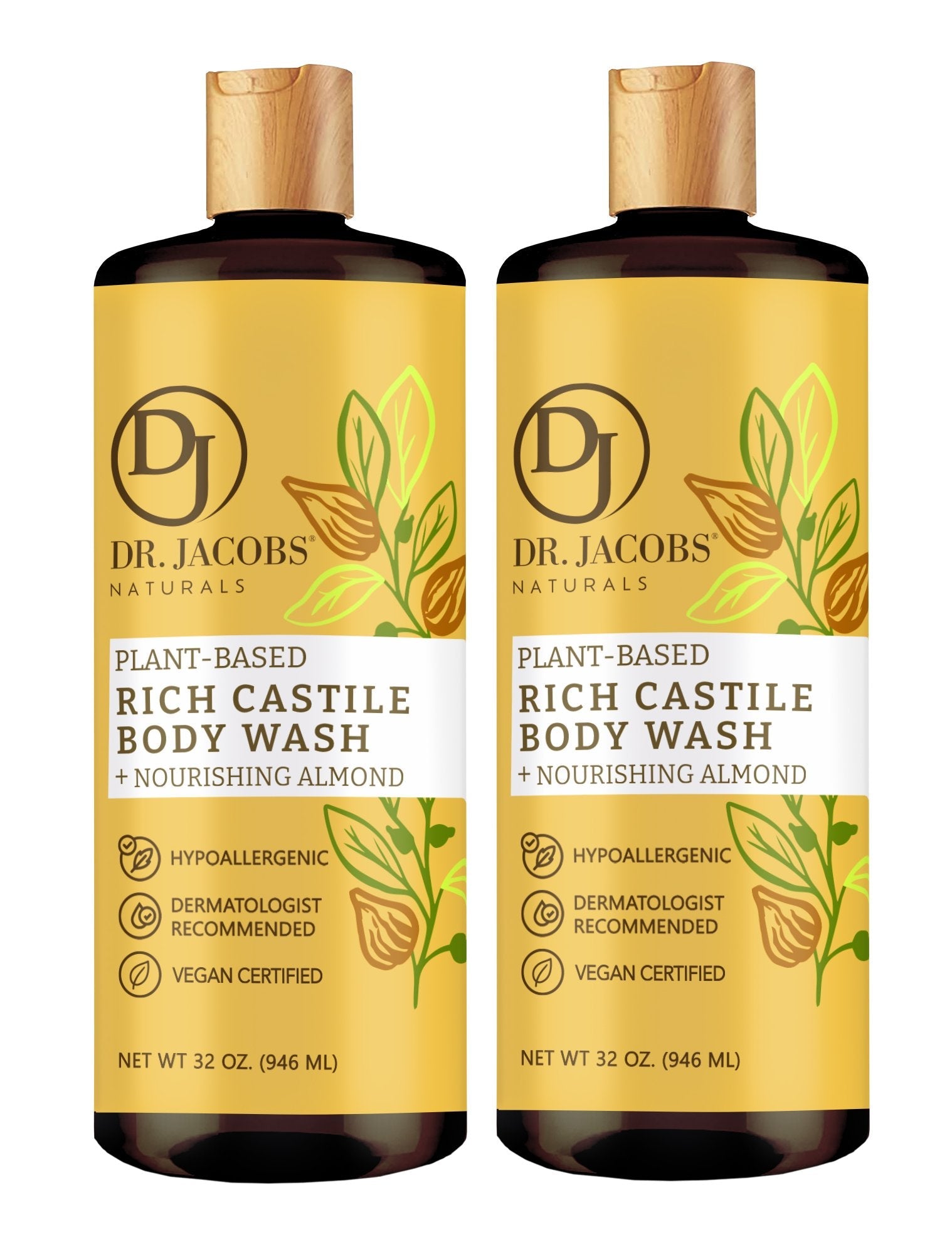 Orange &amp; Ginger Boost Castile Body Wash, Shampoo, &amp; Shaving Lather