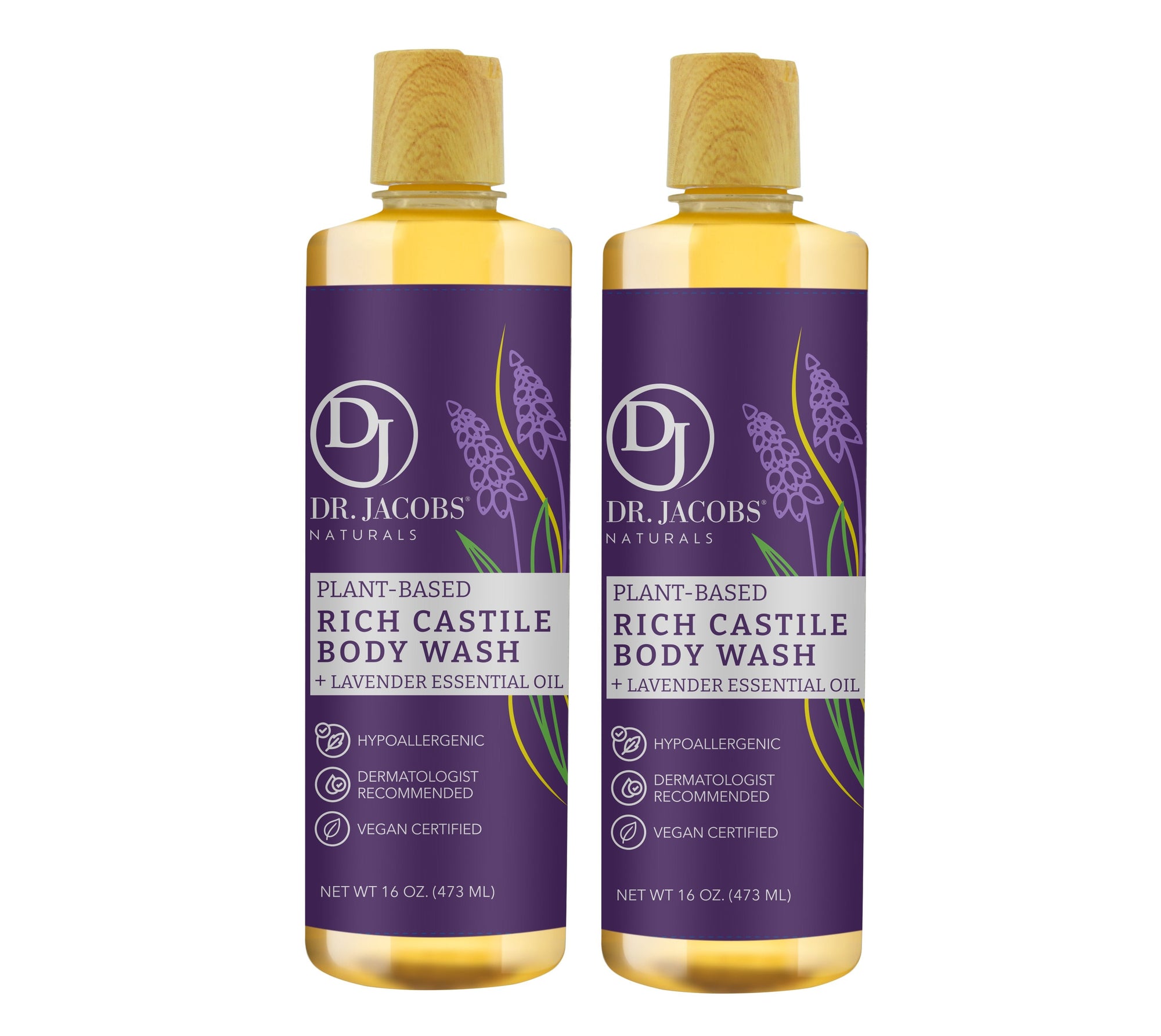 Lavender Wind-Down Castile Body Wash, Shampoo &amp; Shaving Lather
