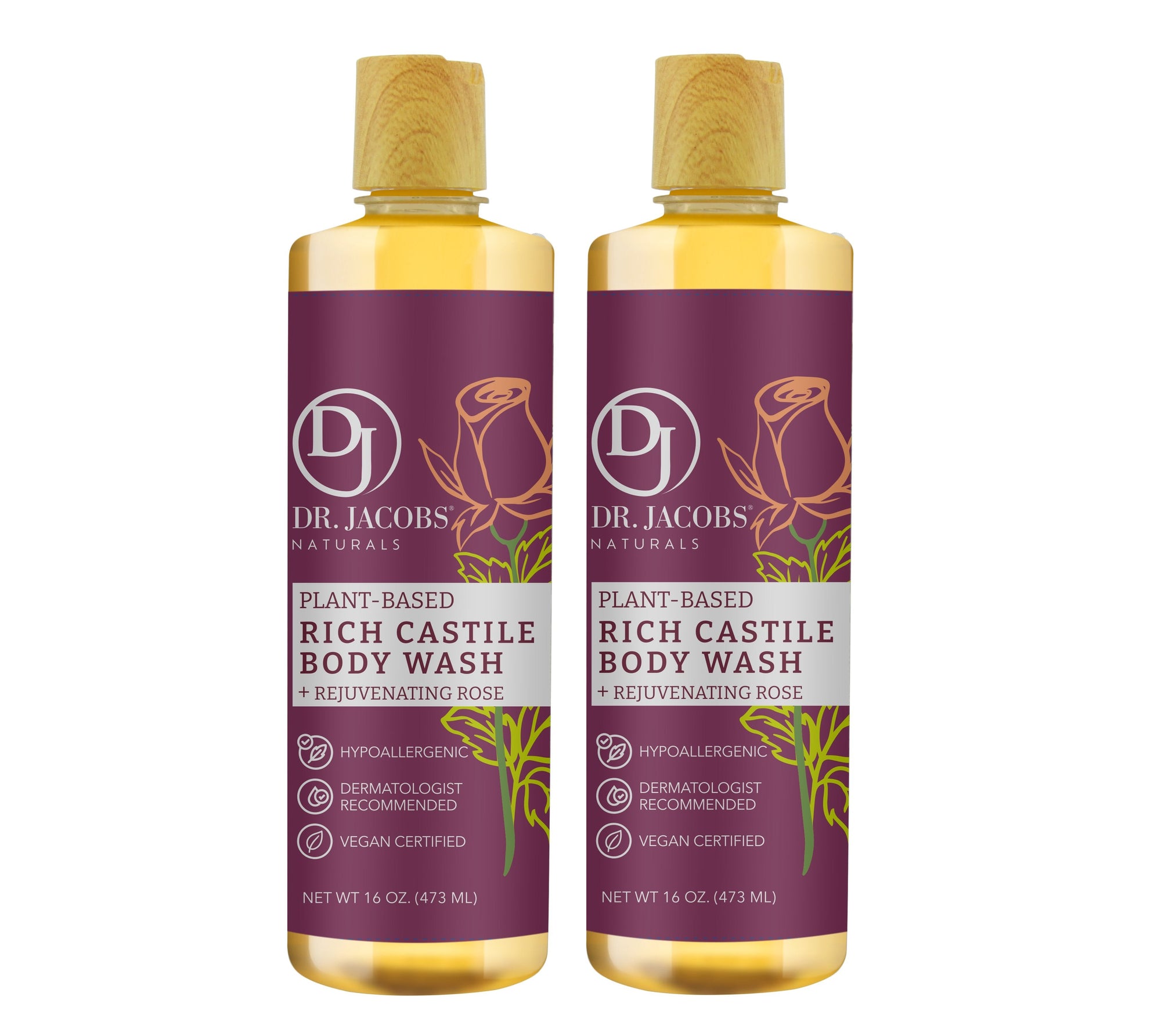Rose Glow Castile Body Wash, Shampoo, &amp; Shaving Lather