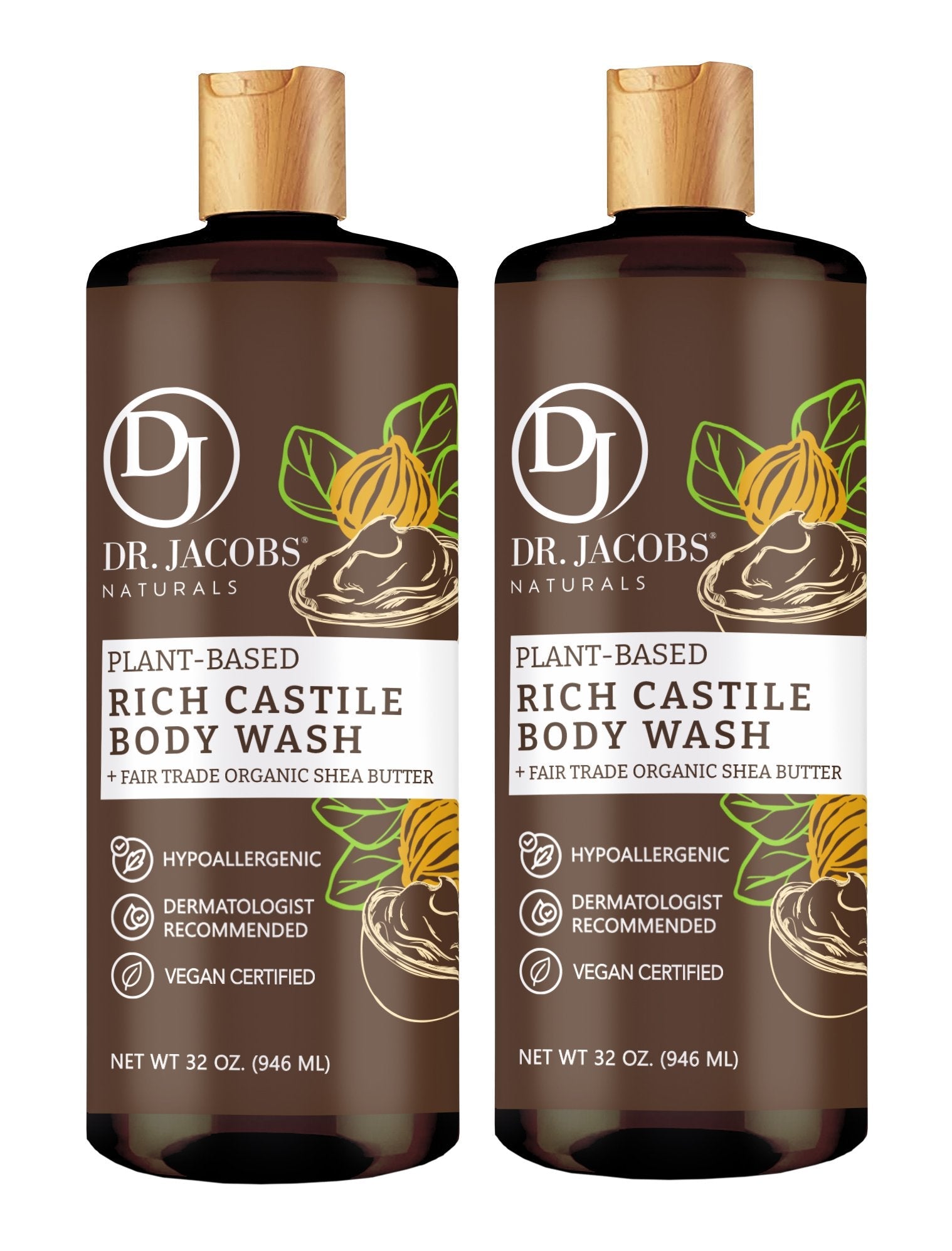 Shea Butter Hydration Castile Body Wash, Shampoo, &amp; Shaving Lather