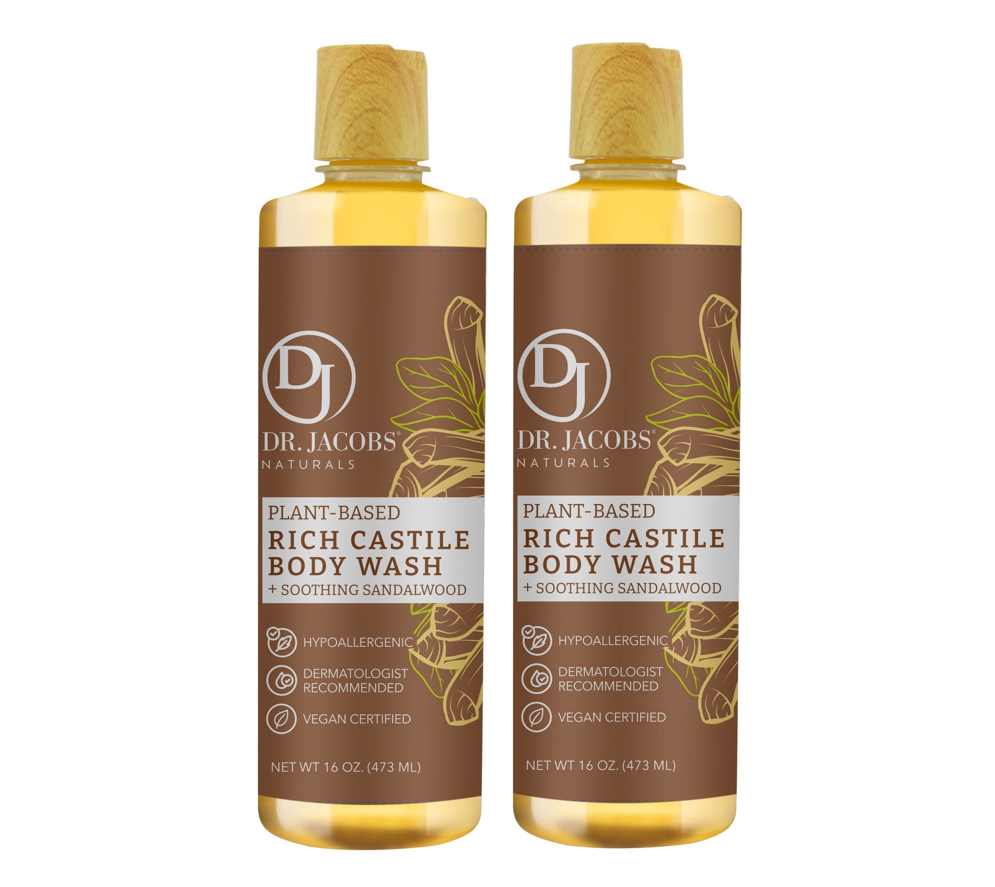 Sandalwood Reset Castile Body Wash, Shampoo, &amp; Shaving Lather
