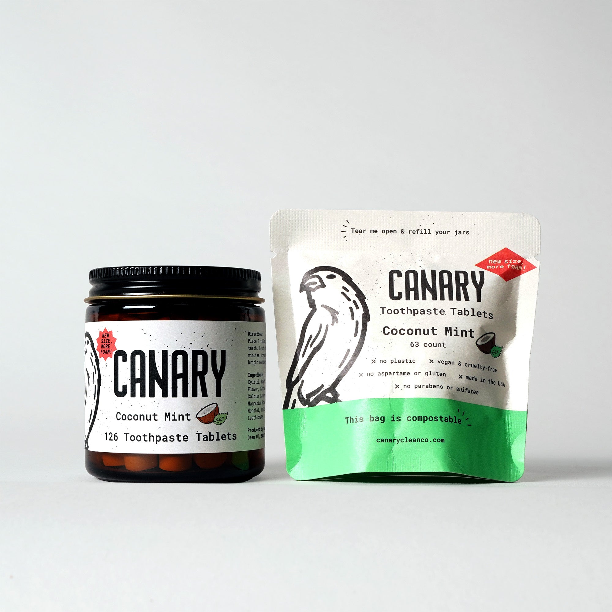 Coconut Mint Toothpaste Tablets for Eco-Friendly Hygiene