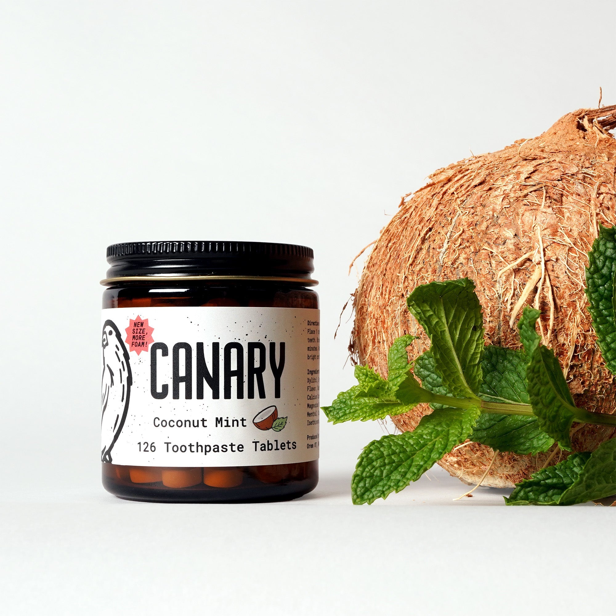 Coconut Mint Toothpaste Tablets for Eco-Friendly Hygiene