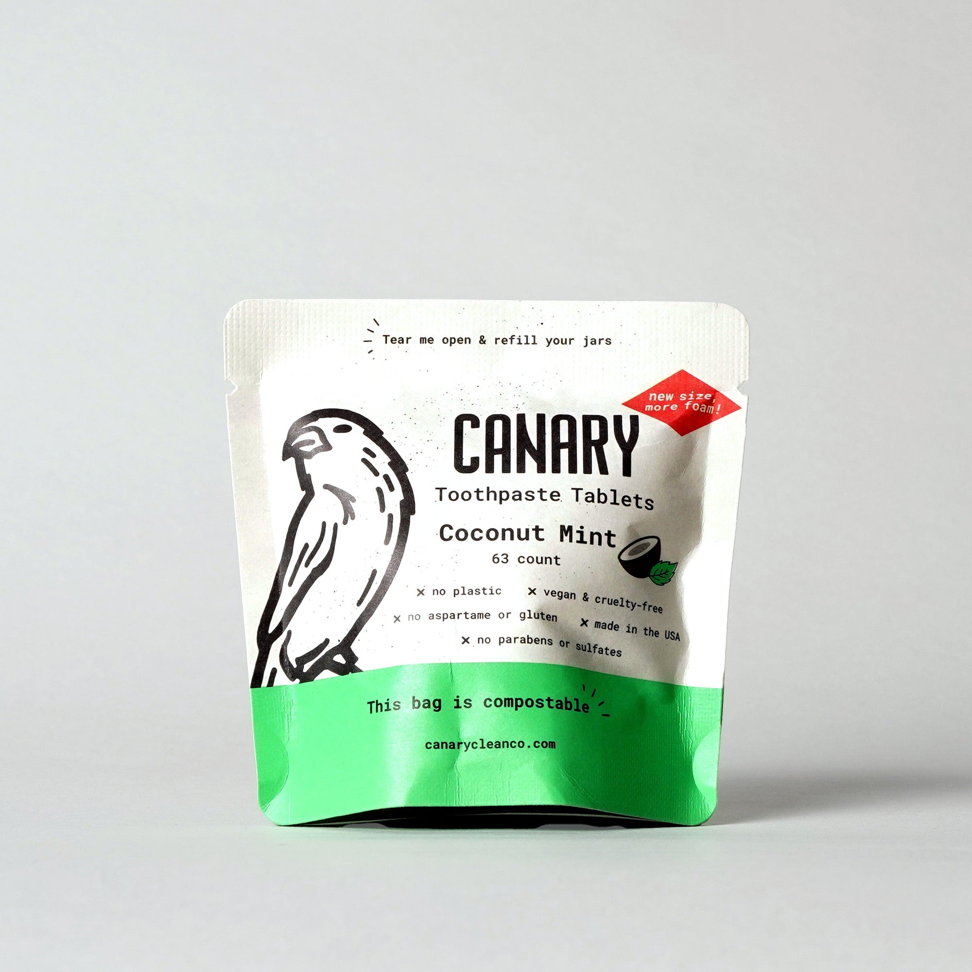 Coconut Mint Toothpaste Tablets for Eco-Friendly Hygiene