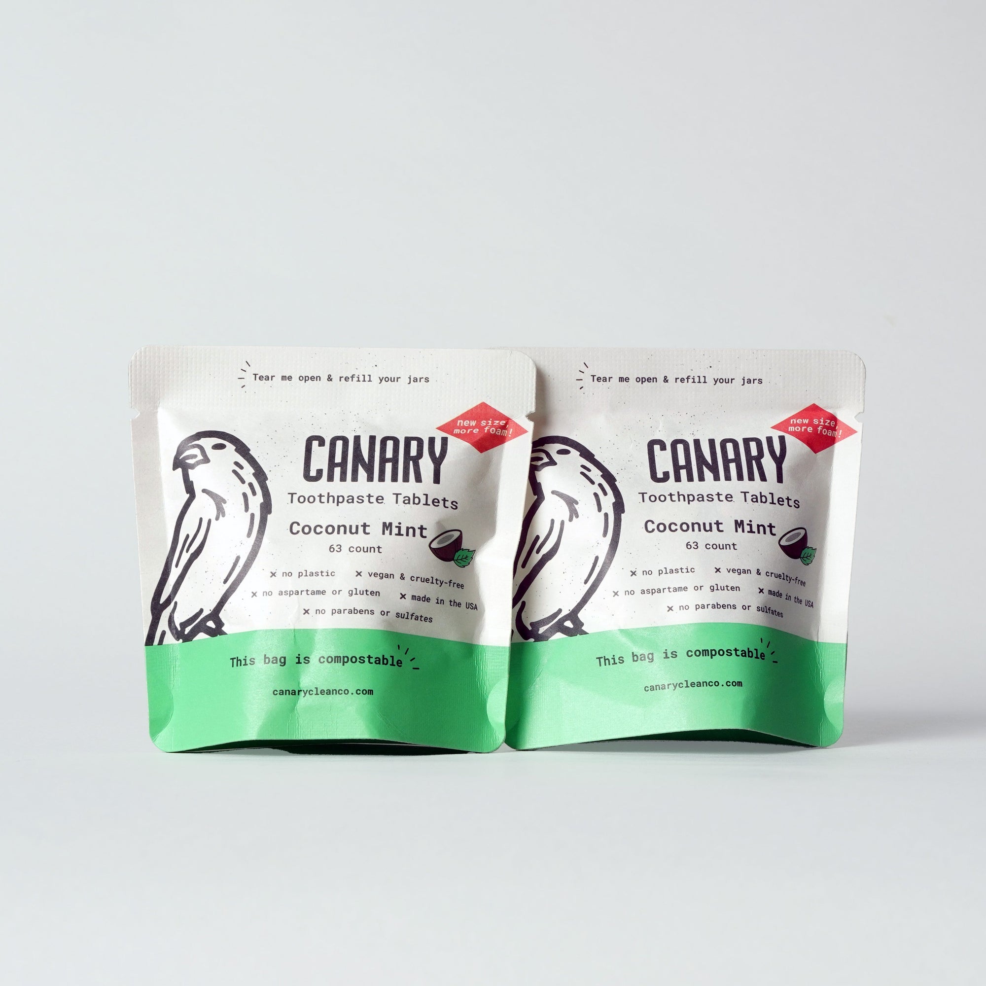 Coconut Mint Toothpaste Tablets for Eco-Friendly Hygiene