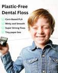 Dental Floss - Charcoal Mint - Plastic-Free and Vegan