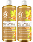 Orange & Ginger All in 1 Castile Soap - Thin Formula by Dr. Jacobs Naturals