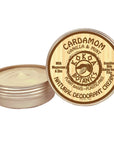 Natural Deodorant Cream - Cardamom Vanilla and Mint - Sensitive Skin - Baking Soda Free  - 2.5 oz