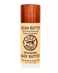 Cocoa Butter Lotion Bar with Virgin Coconut Oil – Unscented – Plastic-Free 3.2 oz