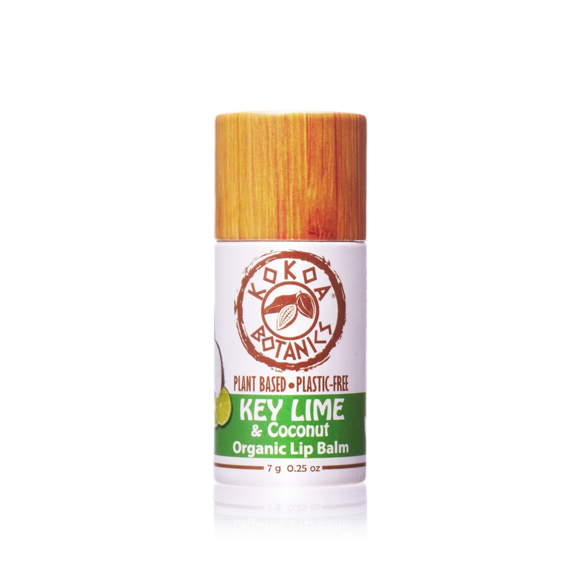 Key Lime - All Natural Lip Balm - Vegan - Plastic Free .25 oz Lip Balms & Treatments