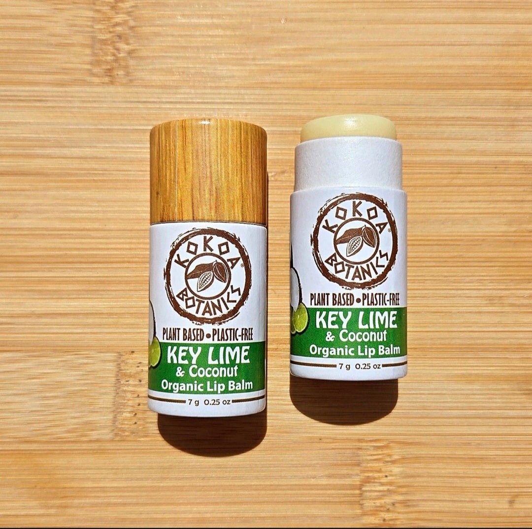 Key Lime - All Natural Lip Balm - Vegan - Plastic Free .25 oz Lip Balms & Treatments