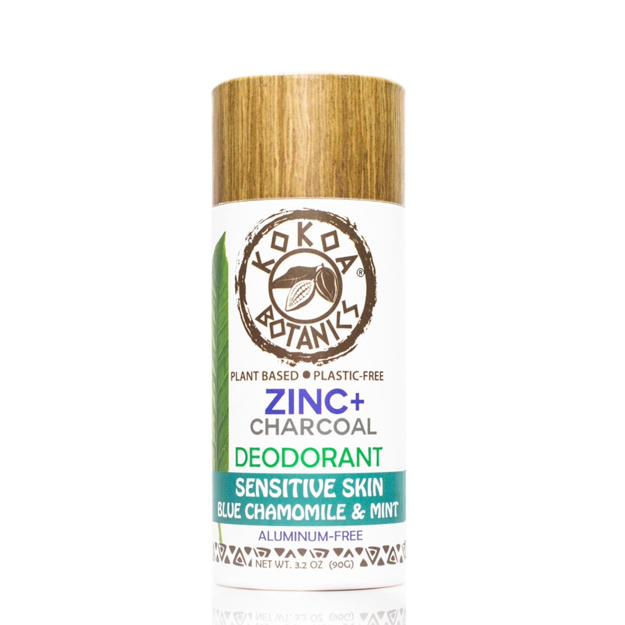Zinc and Charcoal Natural Deodorant – Sensitive Skin – Baking Soda-Free deodorant
