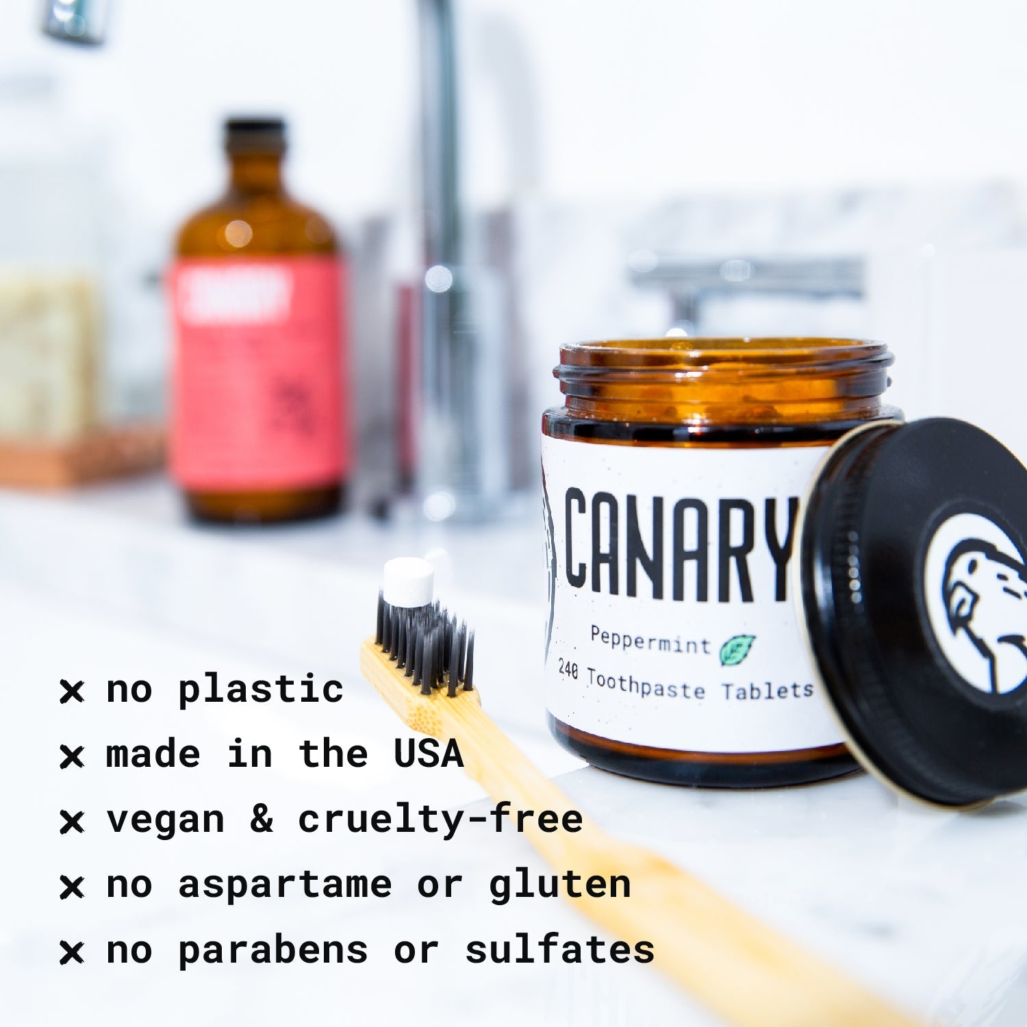 4 Pack Sampler of Eco-Friendly Toothpaste Tablets